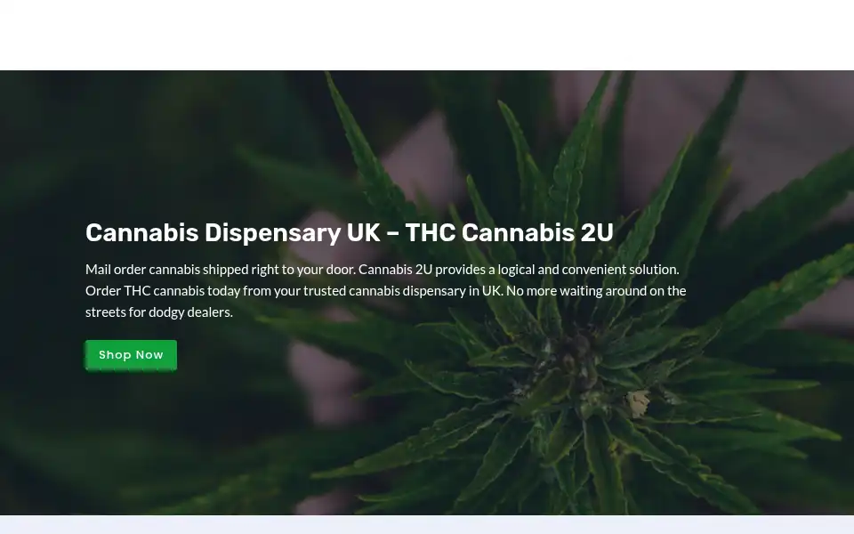 Screenshot of thc-cannabis2u.co.uk