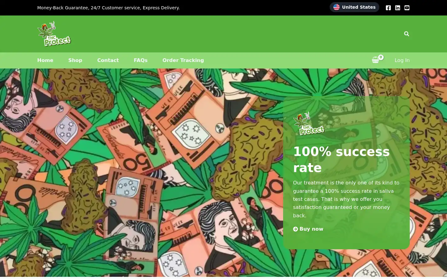 Screenshot of thcprotect.com