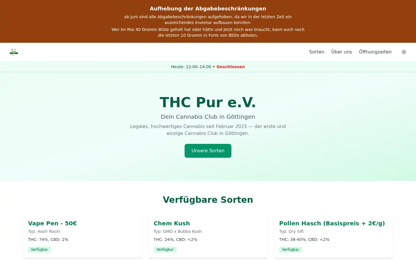 Screenshot of thcpur.de