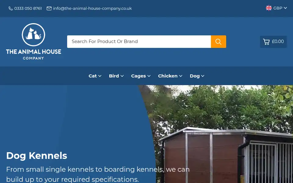 Screenshot of the-animal-house-company.co.uk