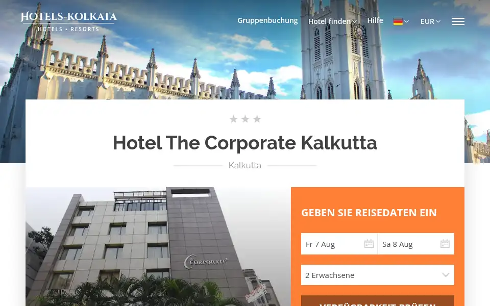Screenshot of the-corporate.hotels-kolkata.com