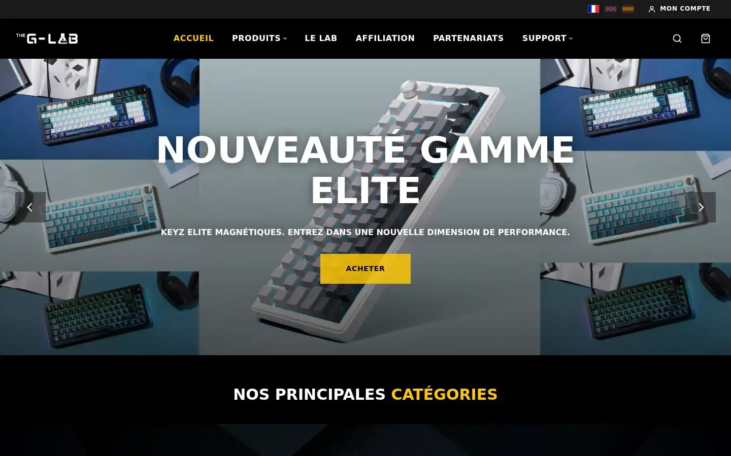 Screenshot of the-g-lab.tech