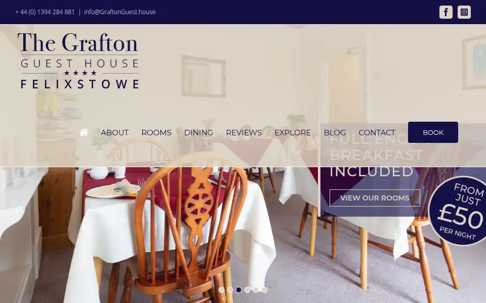 Screenshot of the.graftonguest.house