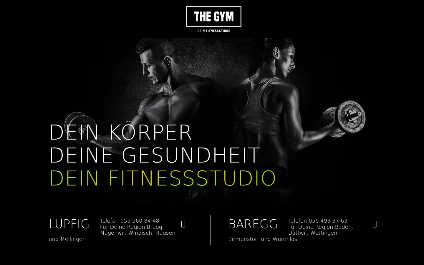 Screenshot of the-gym.ch