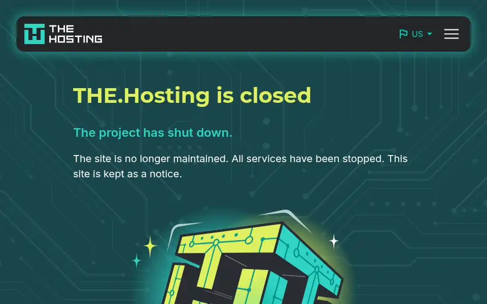 Screenshot of the.hosting