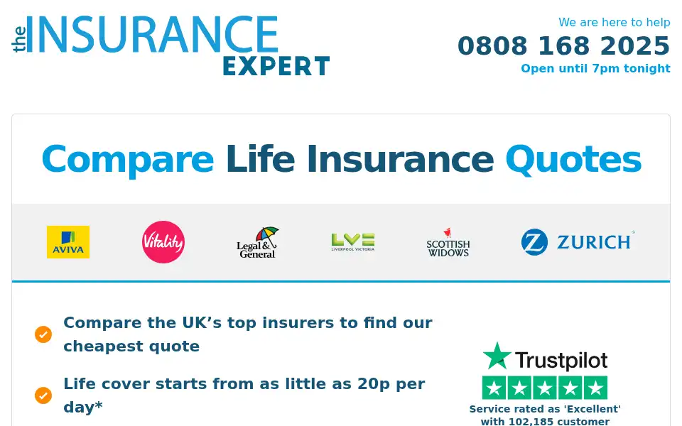 Screenshot of the-insurance-expert.co.uk