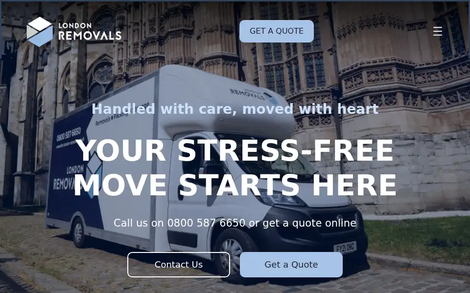 Screenshot of the-london-removals.co.uk