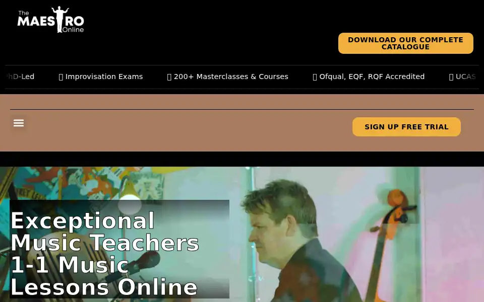 Screenshot of the-maestro-online.com