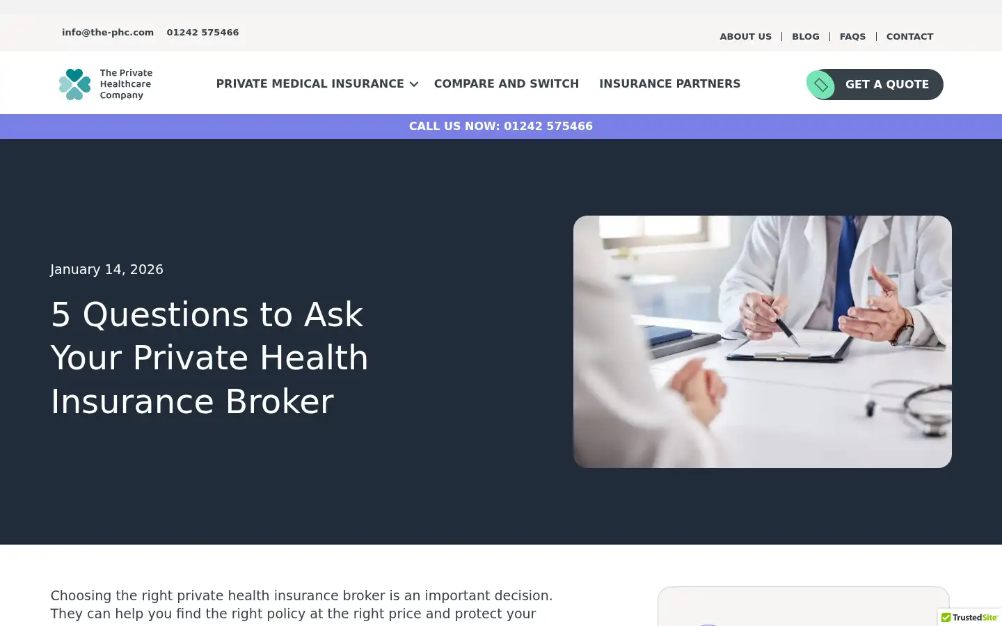 Screenshot of the-phc.com