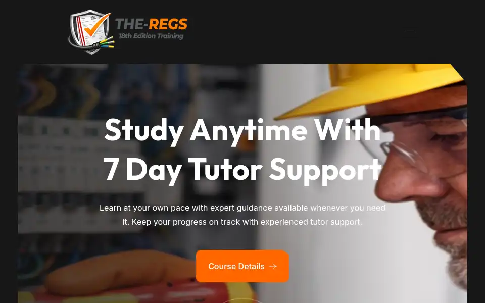 Screenshot of the-regs.co.uk