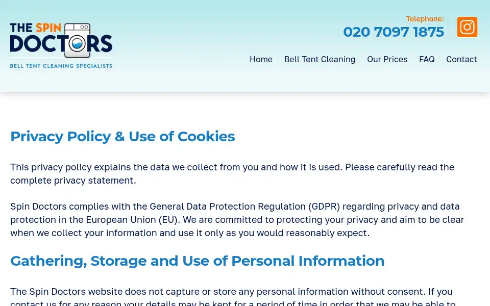 Screenshot of the-spindoctors.co.uk