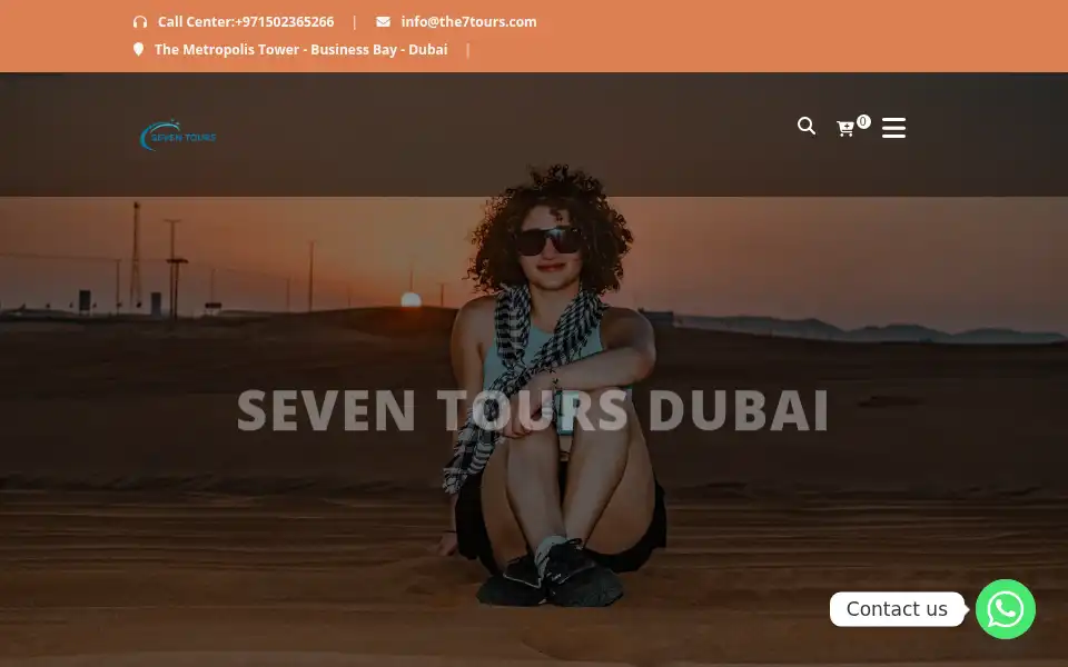 Screenshot of the7tours.com