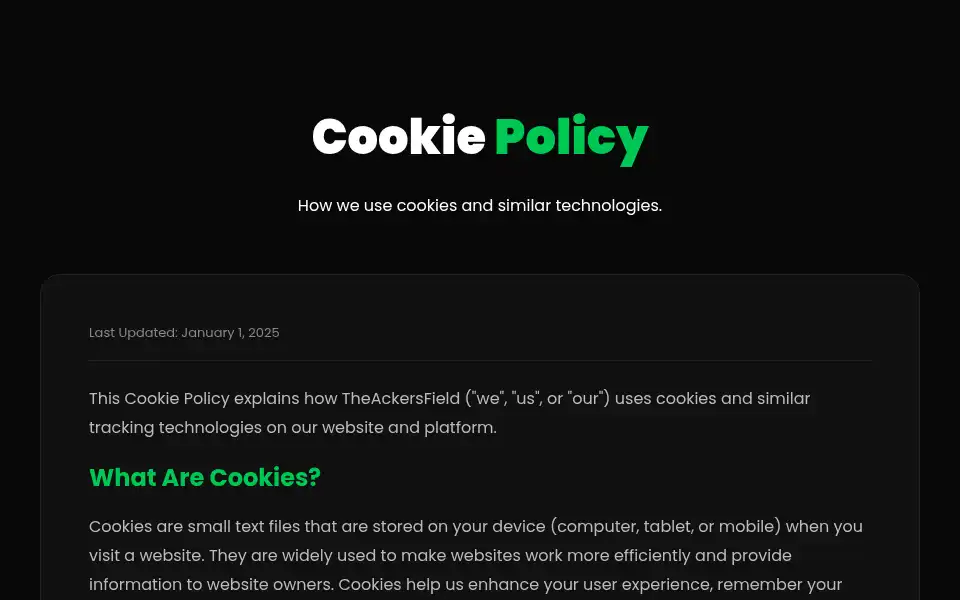 Screenshot of theackersfield.com