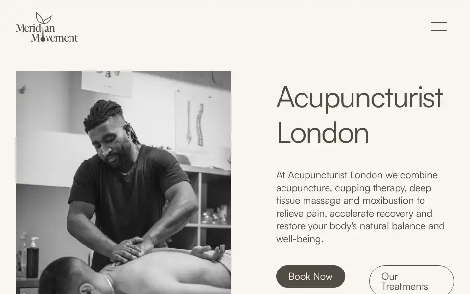 Screenshot of theacupuncturistlondon.com