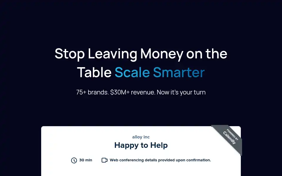 Screenshot of thealloyinc.com