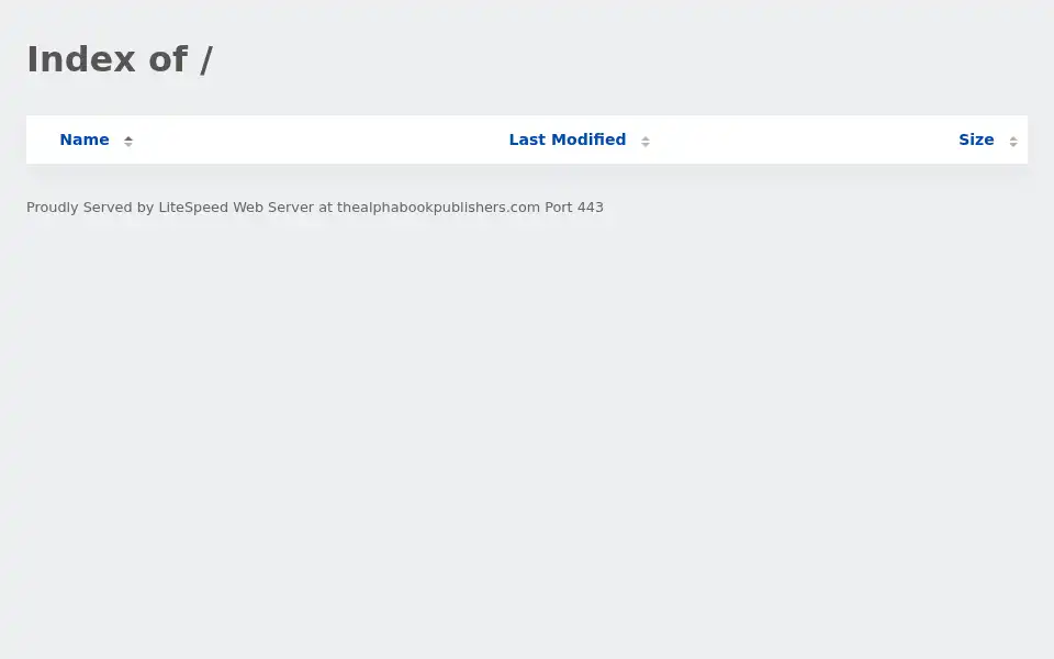 Screenshot of thealphabookpublishers.com