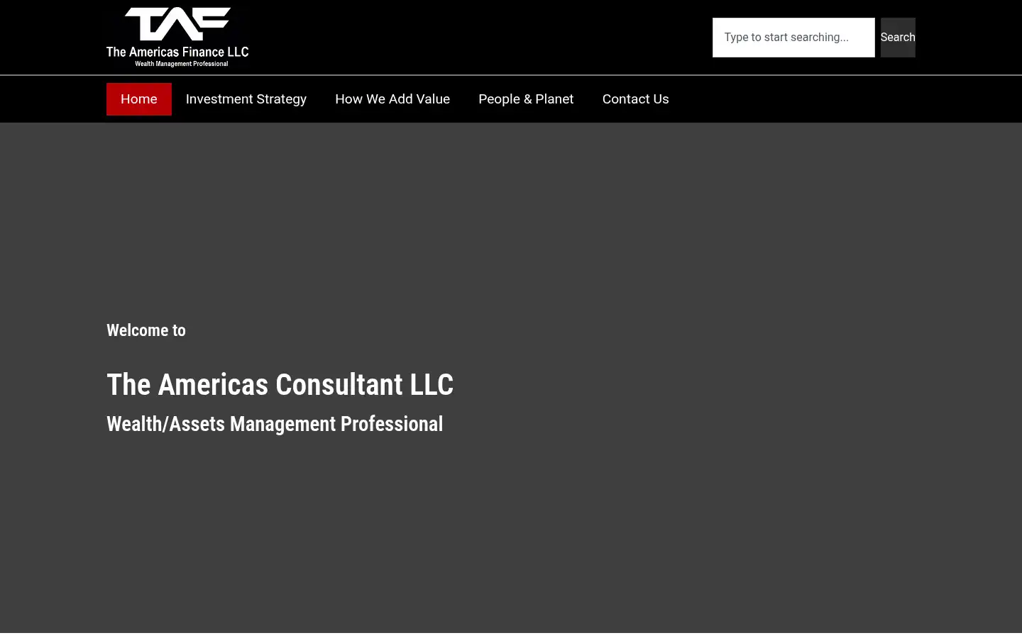 Screenshot of theamericasfinance.com