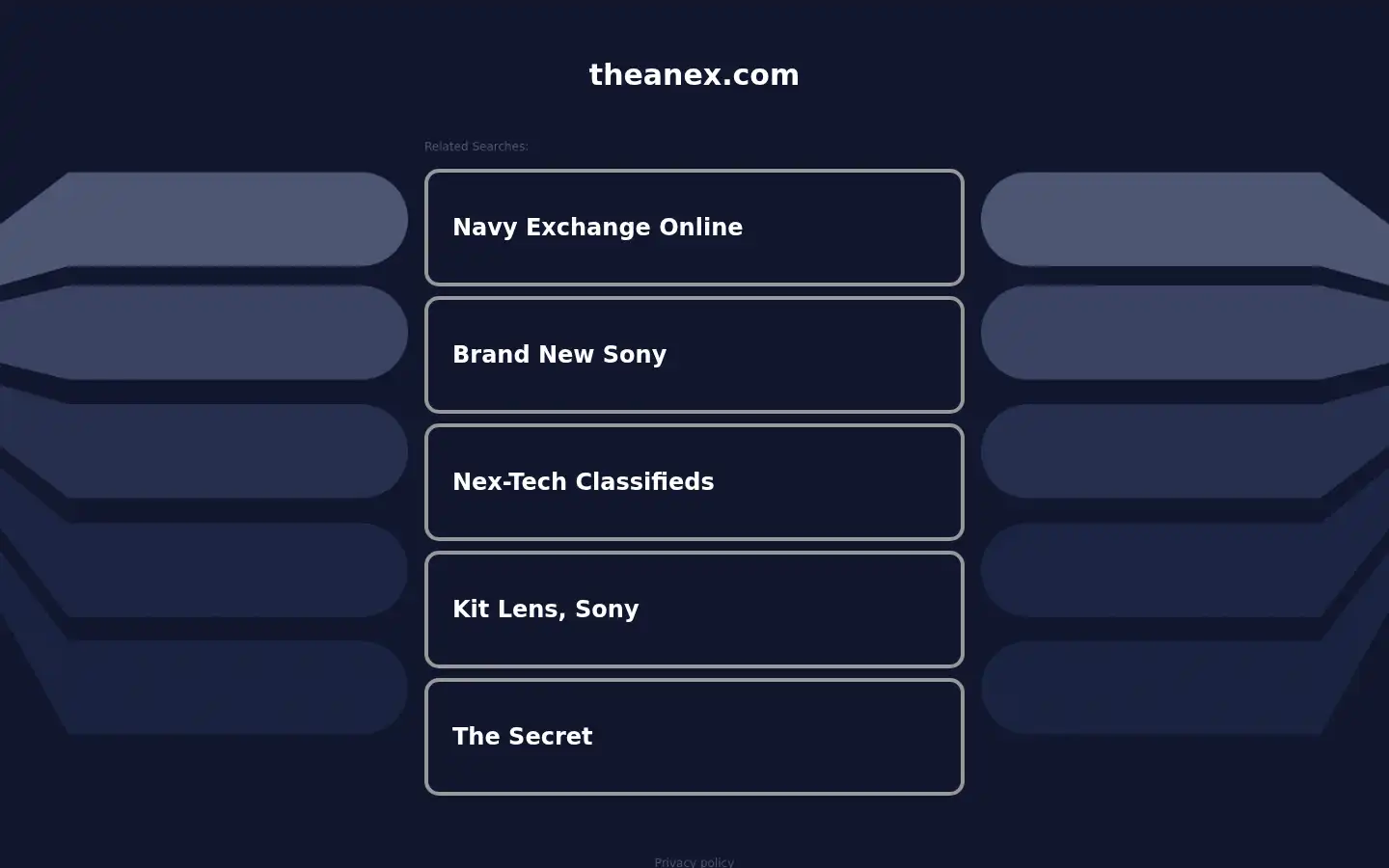 Screenshot of theanex.com