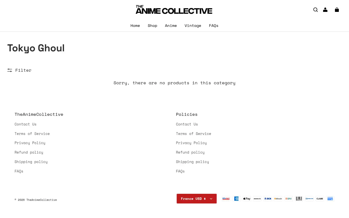 Screenshot of theanimecollective.com