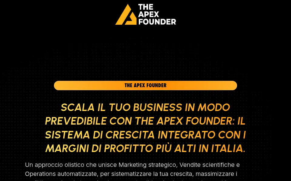 Screenshot of theapexfounder.com