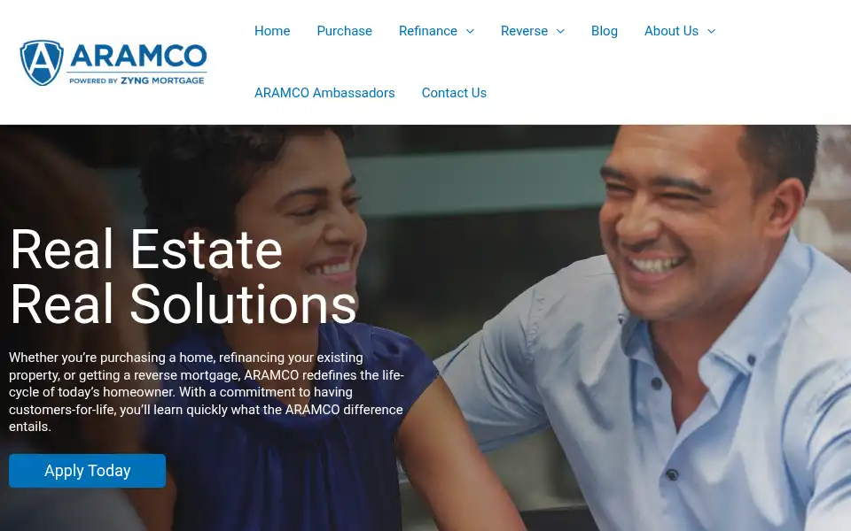 Screenshot of thearamcogroup.com