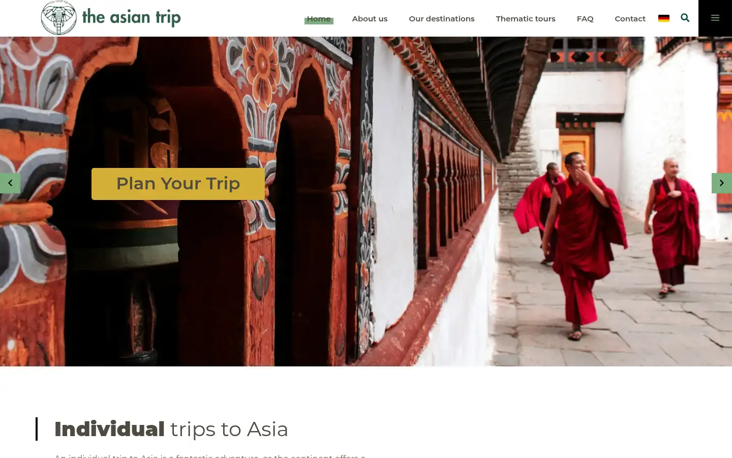 Screenshot of theasiantrip.com