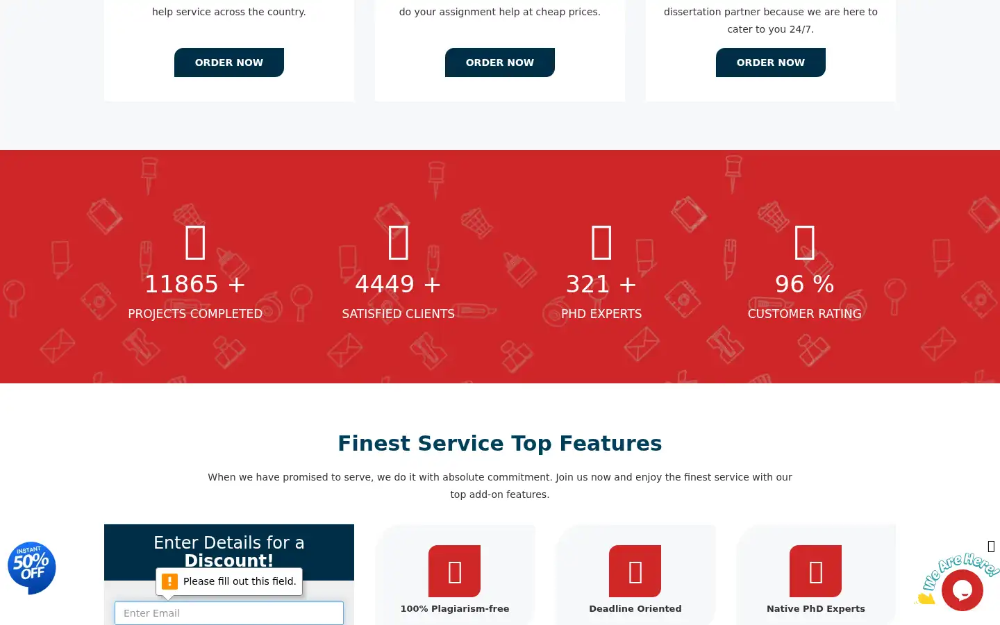 Screenshot of theassignmenteducator.com