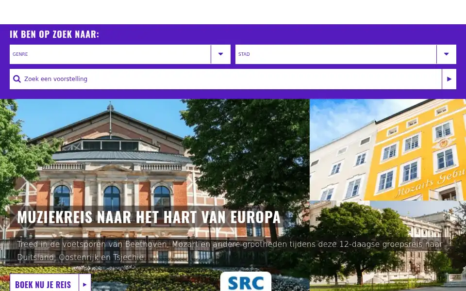 Screenshot of theater.nl