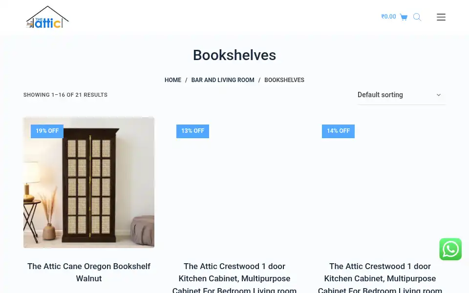 Screenshot of theattic.co.in