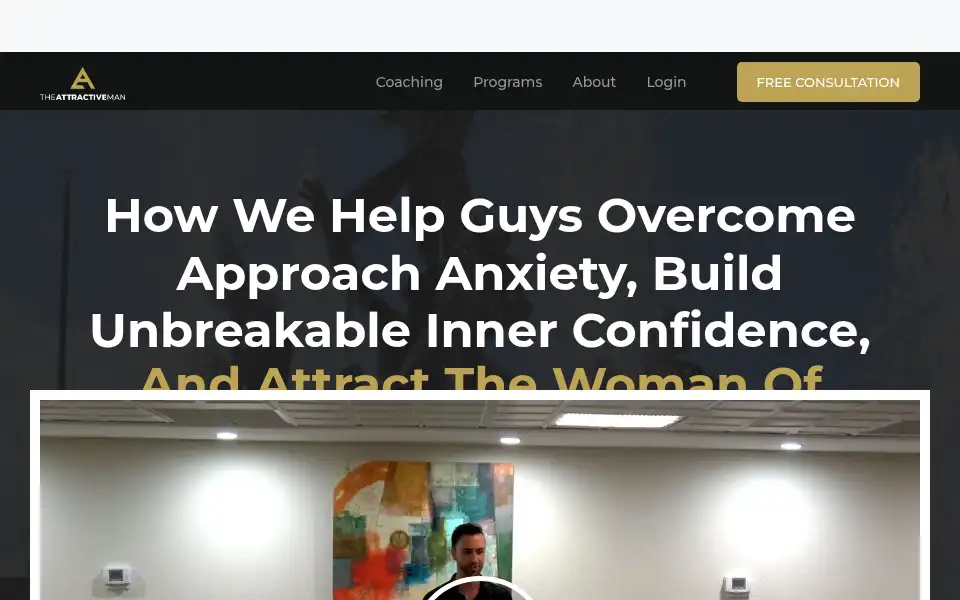 Screenshot of theattractiveman.com
