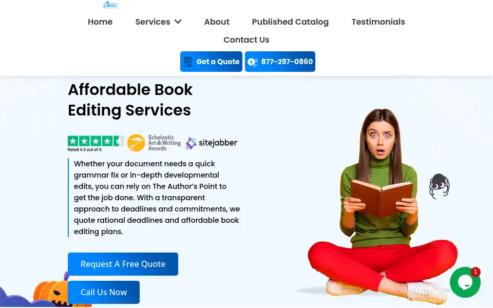 Screenshot of theauthorspoint.com