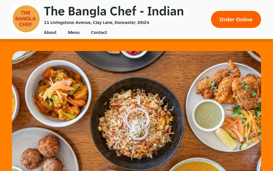 Screenshot of thebanglachef-dn2.co.uk