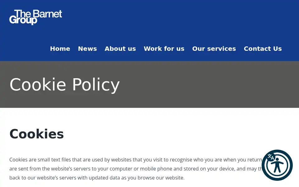 Screenshot of thebarnetgroup.org