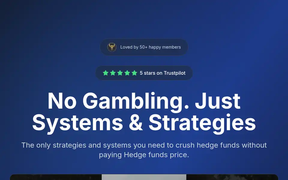 Screenshot of thebearalgo.com