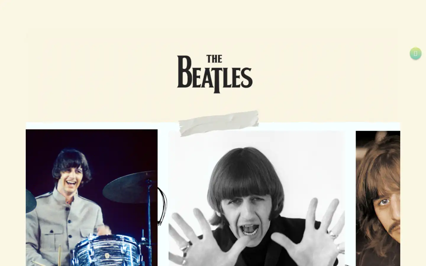 Screenshot of thebeatles.com