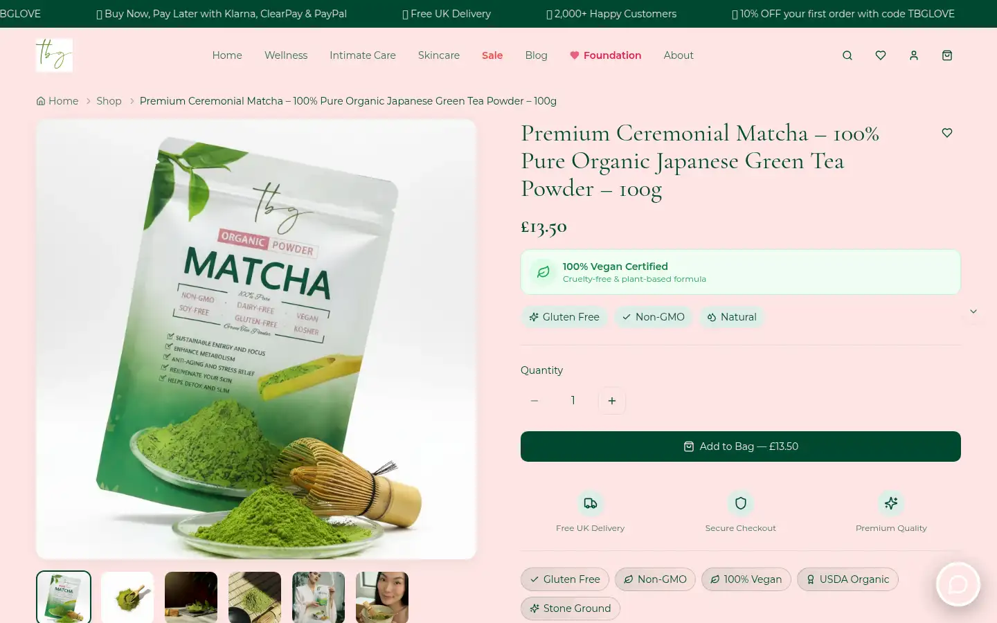 Screenshot of thebeautygrove.co.uk