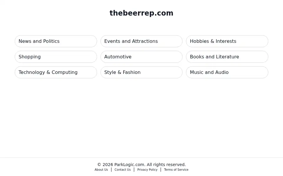 Screenshot of thebeerrep.com