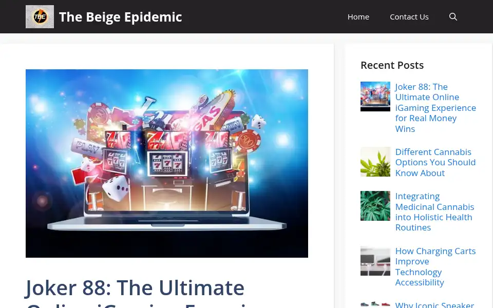 Screenshot of thebeigeepidemic.com