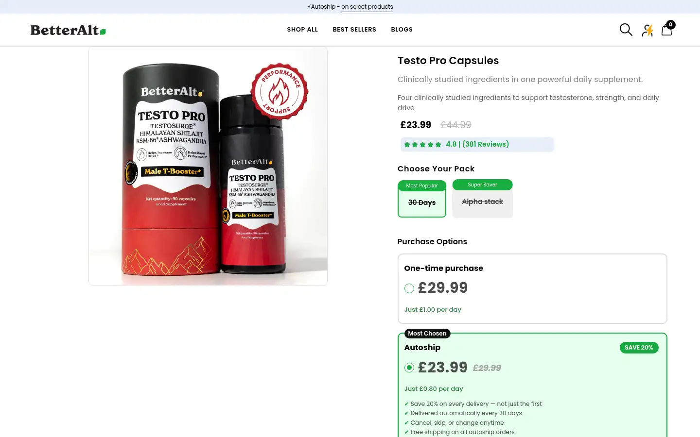 Screenshot of thebetteralt.com