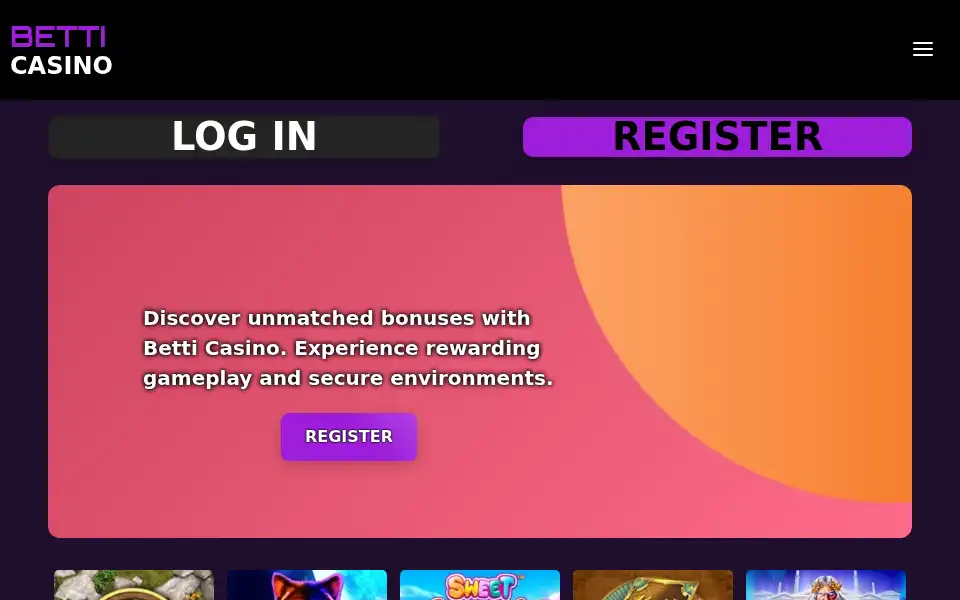 Screenshot of thebetticasino.com