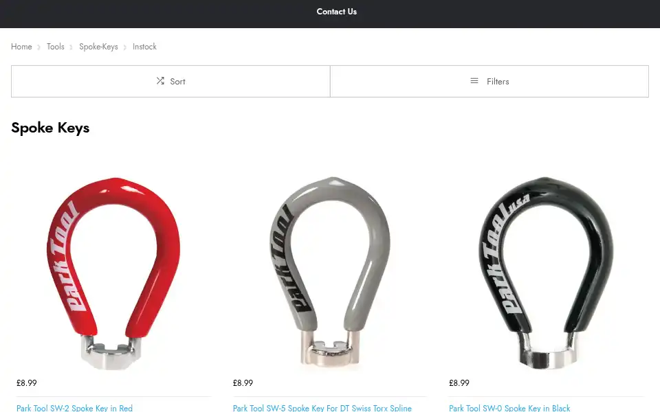 Screenshot of thebicyclebarn.co.uk