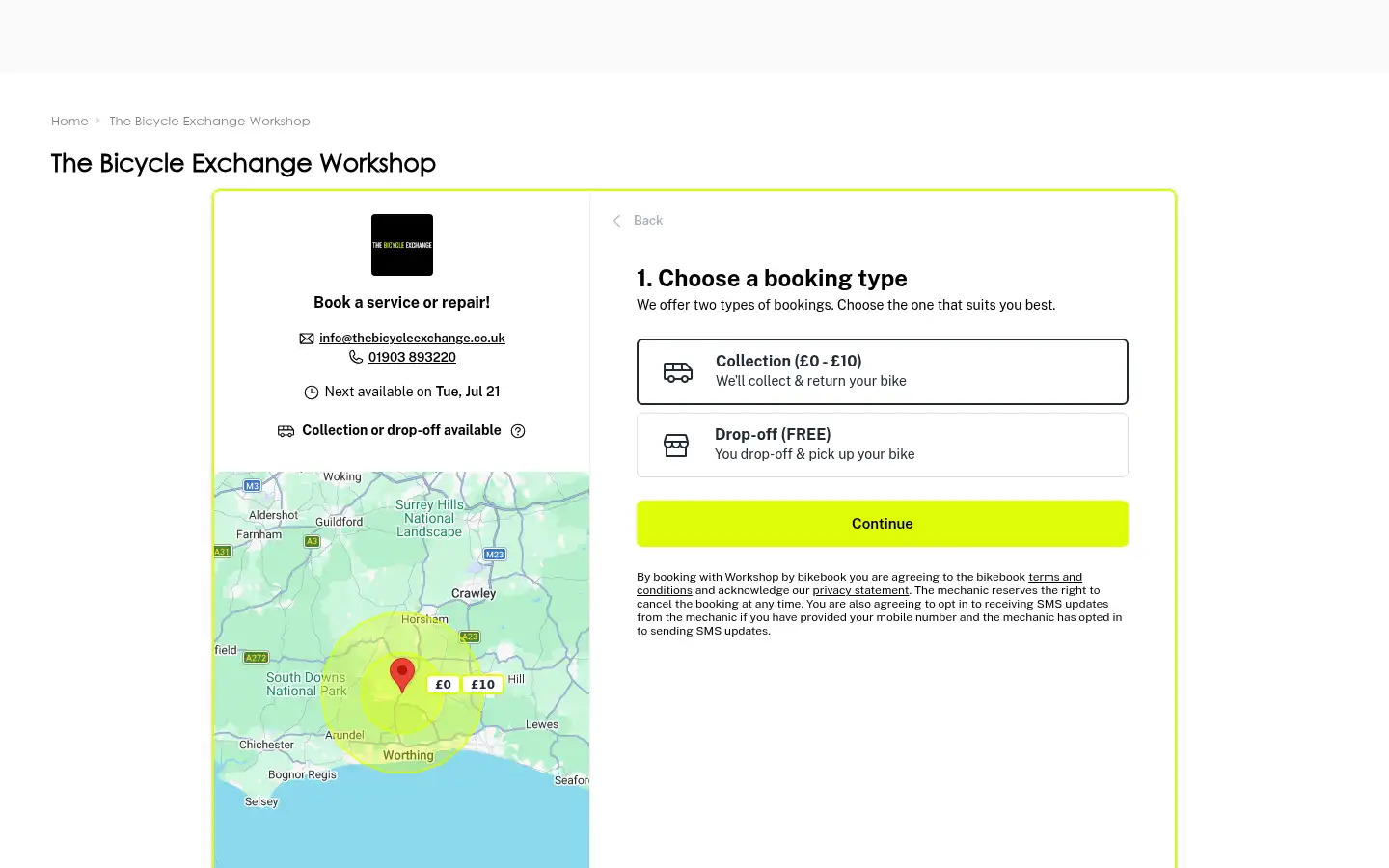 Screenshot of thebicycleexchange.co.uk