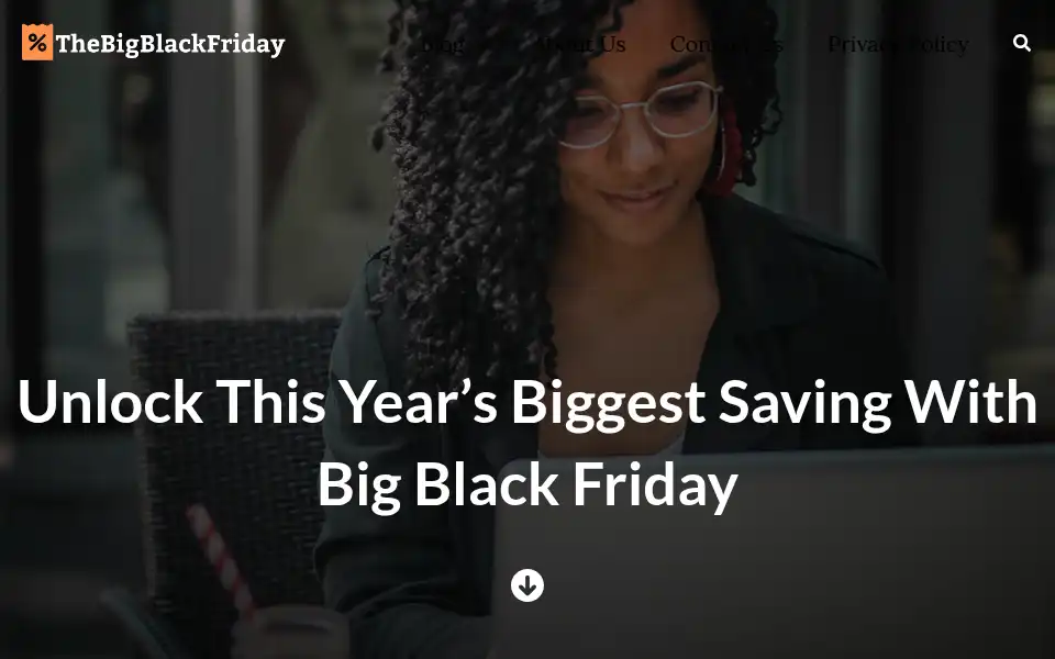 Screenshot of thebigblackfriday.com
