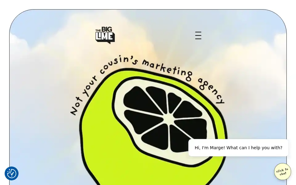Screenshot of thebiglime.com