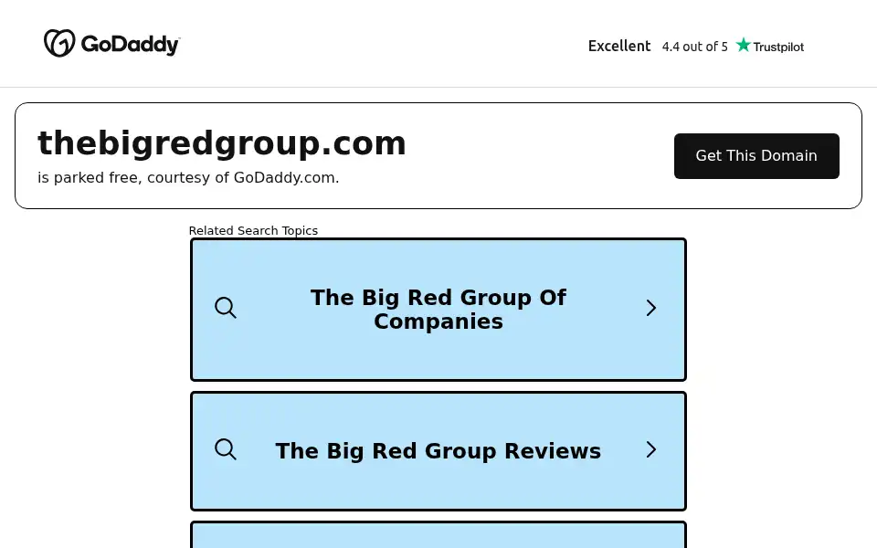 Screenshot of thebigredgroup.com