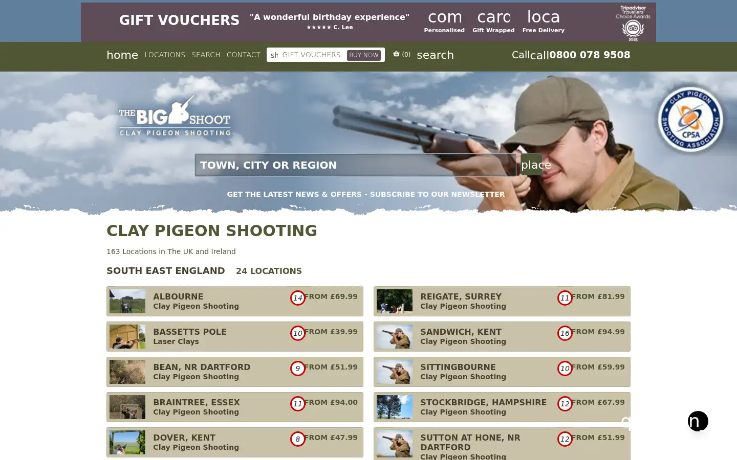 Screenshot of thebigshoot.co.uk