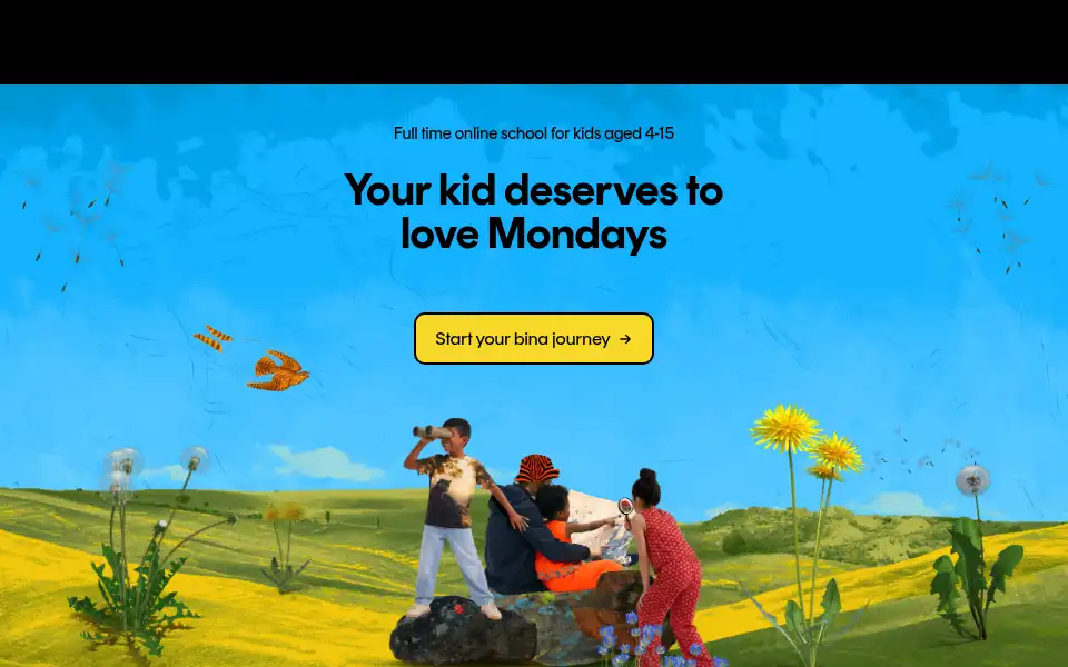 Screenshot of thebinaschool.com