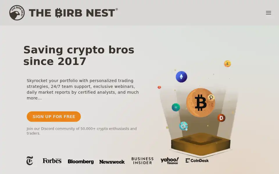 Screenshot of thebirbnest.com