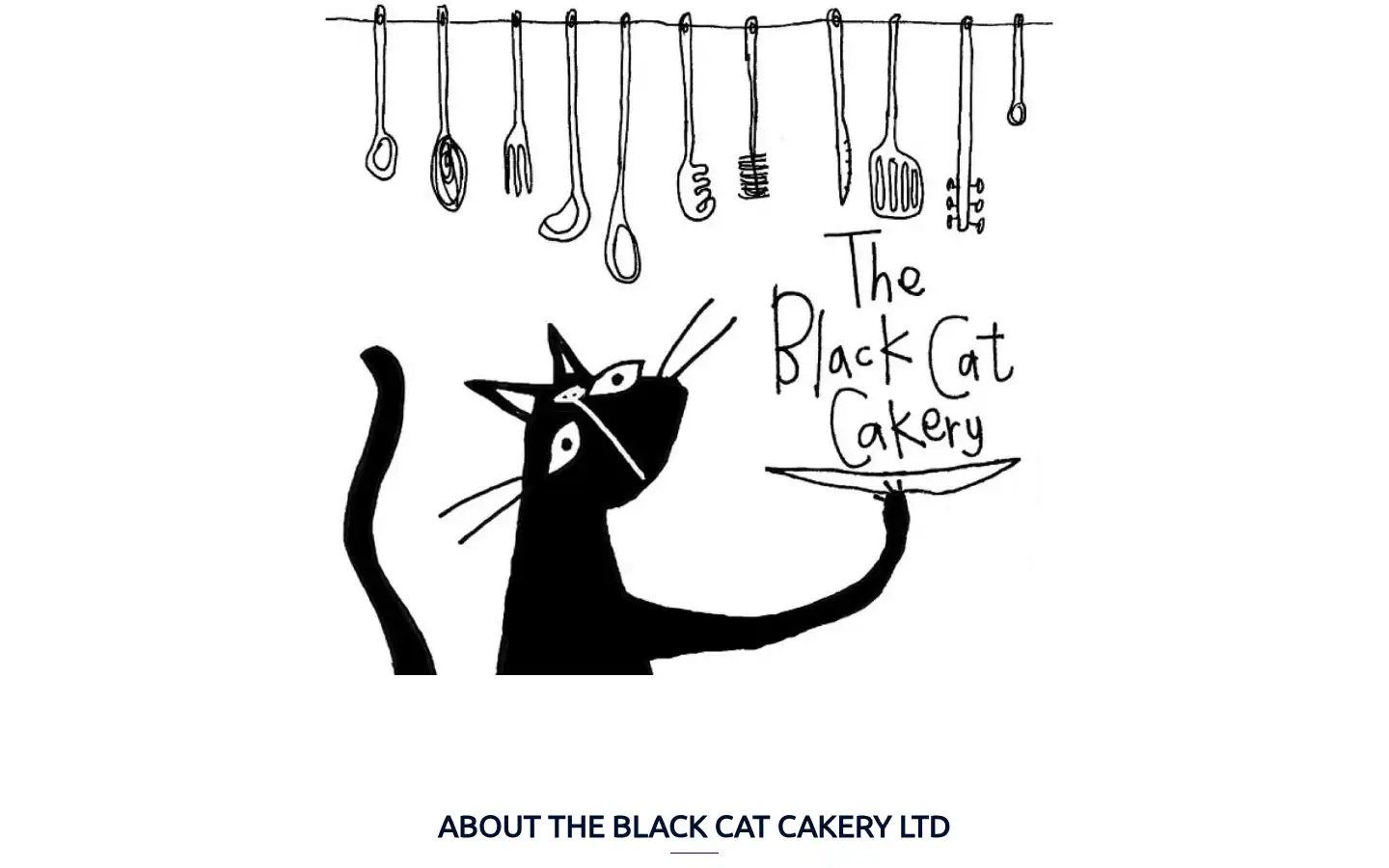 Screenshot of theblackcatcakery.com