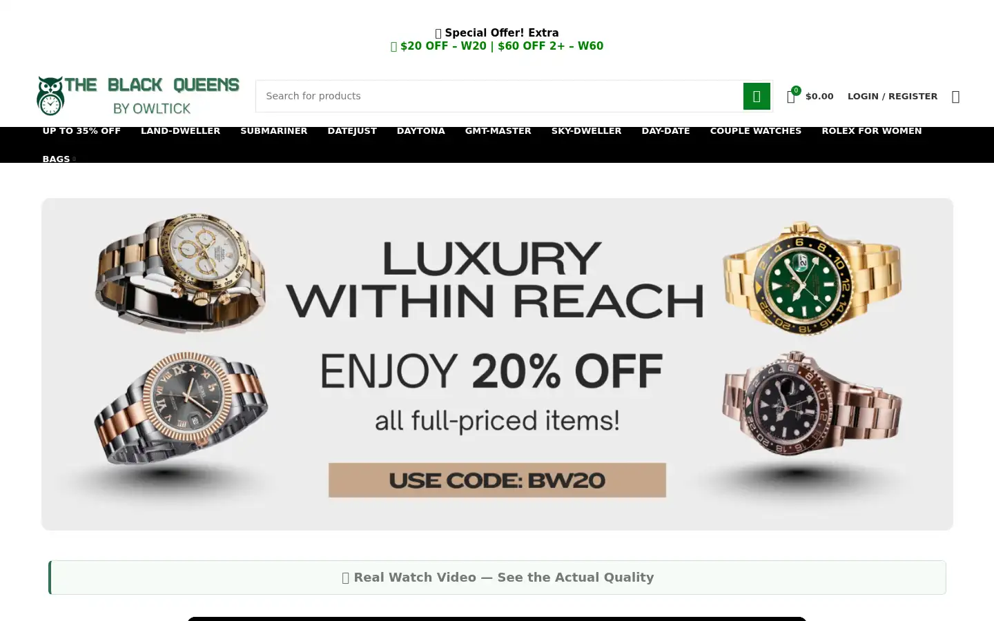 Screenshot of theblackqueens.shop